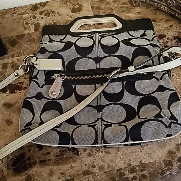 Coach Handbags - Grey Coach Shoulder Bag